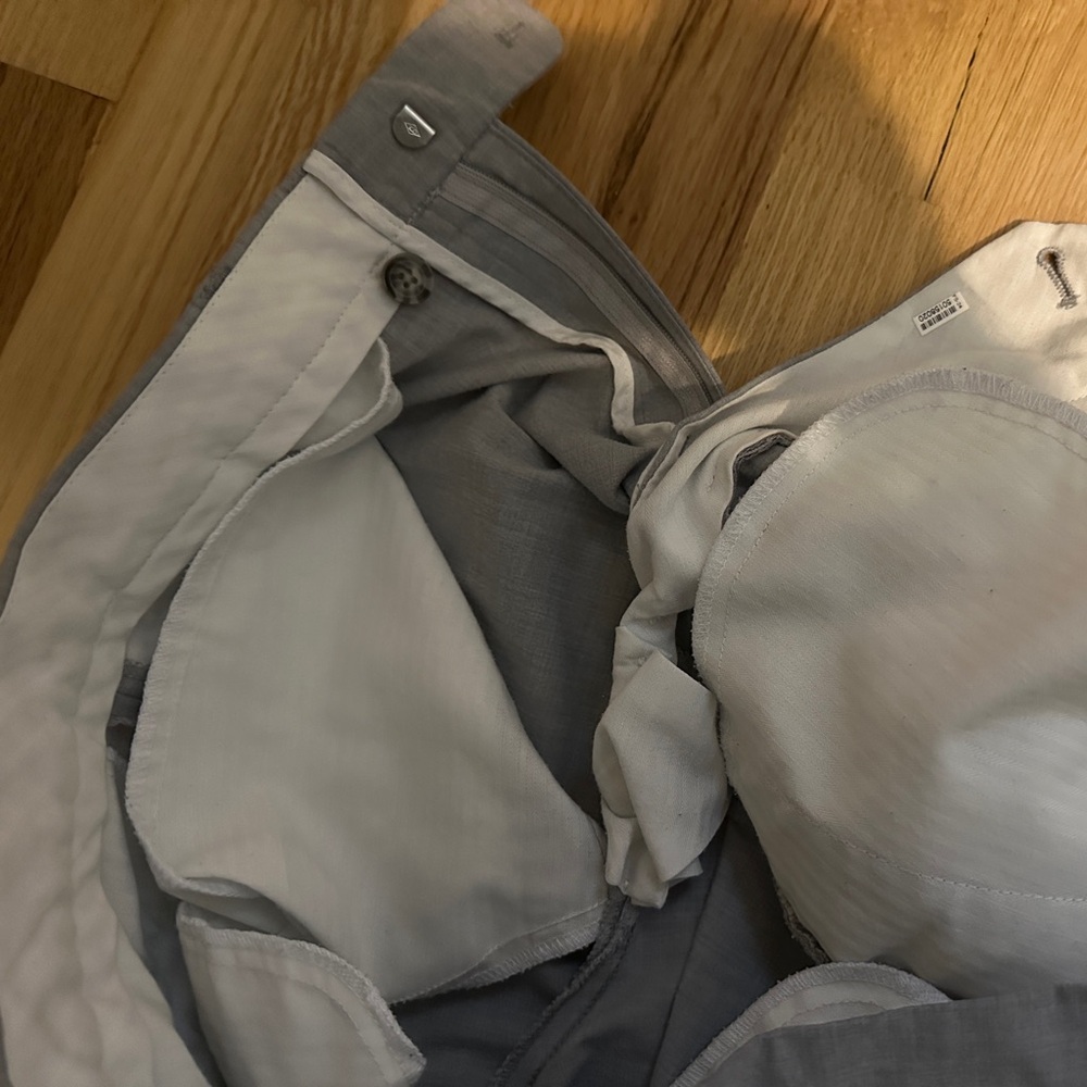 Grey Mens Dress Pants 32W + Bowtie